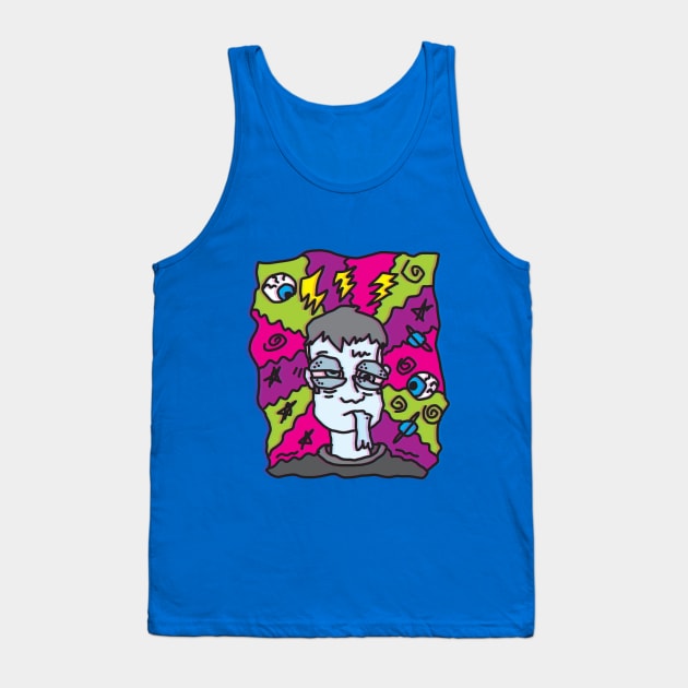 MIGRAINE (SELF-PORTRAIT OF THE ARTIST WITH A MIGRAINE) Tank Top by CliffordHayes